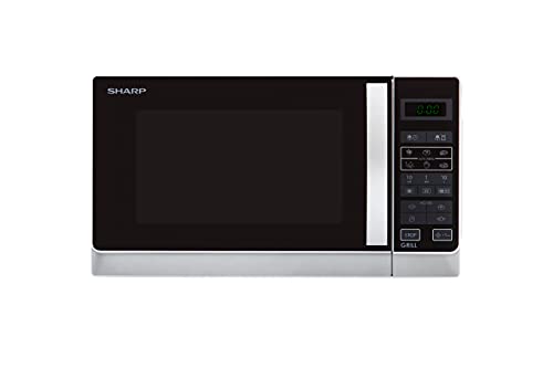 Mikrowelle: Sharp R642INW 2-in-1 Mikrowelle mit Grill/ 20 L/...