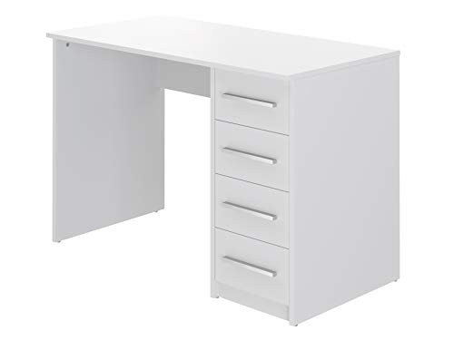 Schreibtisch mit Schubladen: Amazon Basics - Rechteckig Idro moderner...