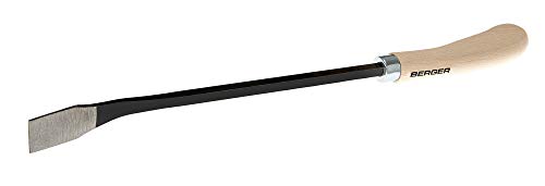 Beste Spargelstecher: Berger Unkrautstecher 5200 aus geschmiedetem Qualitätsstahl Spargelstecher mit Holzgriff, Länge 46 cm, Schwarz