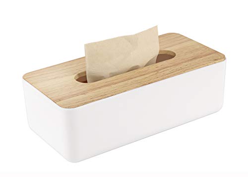 Taschentuchbox: Kosmetiktücher Box aus Holz,26x13x9cm...