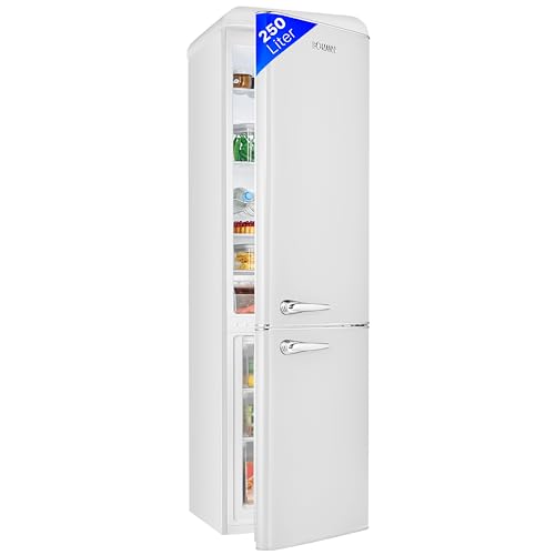 Retro Kühlschrank: Bomann® Retro Kühl-Gefrier-Kombination mit 250 L...
