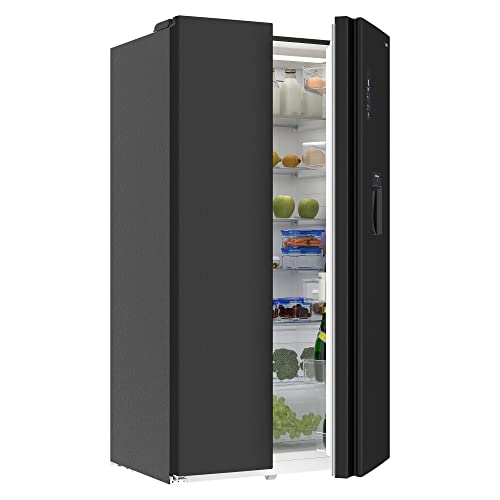 Beste Kühlschränke: CHiQ Side By Side Kühlschrank 559L,Inverter Kompressor und No Frost Technologie,5,5 L Wasserspender,Sehr leise 39 db, LED Display,12 Jahre Garantie für den Kompressor,177 cm hoch, 91.2 cm breit