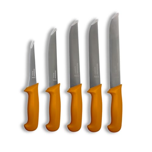 Fleischmesser: Messermann Messer Sets 3 5 7 8 10 TLG (Gelb, M)