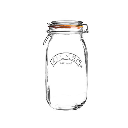 : KILNER Rundes Bügelverschluss Glas, 2 Liter
