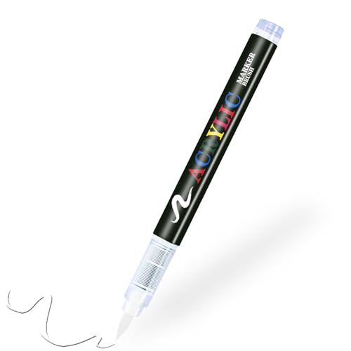 Beste Textilmarker Platz 20: RiyaNed Textilmarker,Weiß,1 Stift...