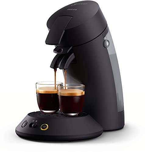 Beste Kaffeemaschinen: Philips Domestic Appliances Senseo Original Plus CSA210/60 Kaffeepadmaschine (Kaffeestärkewahl, Kaffee Boost Technologie, aus recyceltem Plastik), schwarz