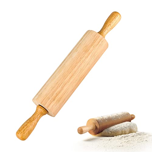 Nudelholz: Nudelholz aus Holz,Backrolle aus Buchenholz zum...