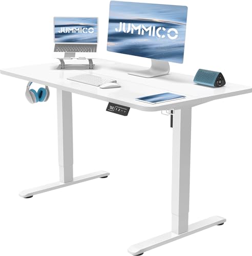 Computertisch: JUMMICO Höhenverstellbarer Schreibtisch 100x60 cm...