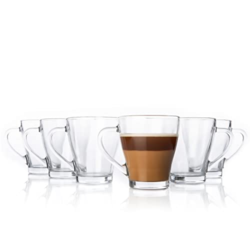 Kaffeeglas: BigDean 6 Stück Latte Macchiato Gläser mit...