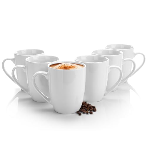Tassenset: BigDean 6 Stück Kaffeebecher 300ml aus...