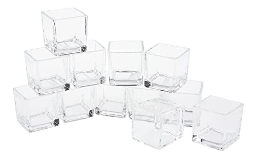 VBS Großhandelspackung 12er-Pack Teelichtgläser 'Cube'...