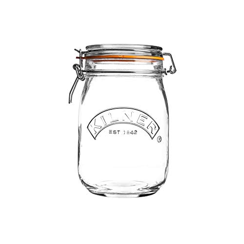 : KILNER Rundes Bügelverschluss Glas, 1 Liter