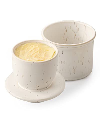 Beste Französische Butterdose Platz 3: HOME DECOR Keramik Butterdose,...