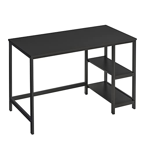 Schreibtisch schwarz: VASAGLE Schreibtisch, Computertisch, PC-Tisch,...