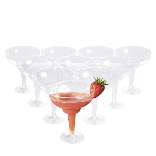 Beste Margaritaglas Platz 8: MATANA 10 Plastik Cocktailgläser,...