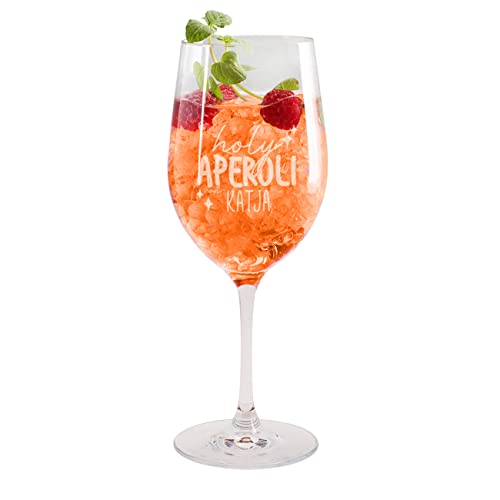 : Herz & Heim® Cocktailglas -Holy Aperoli- Gravur...