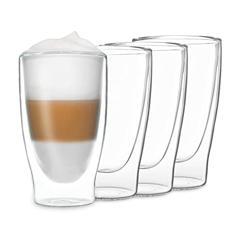 4  doppelwandige Gläser  Kaffee /Latte Macchiato  11 cm    TOP ! 