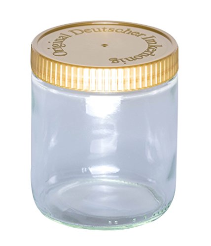Beste Honiggläser: BIENEN SCHMIDT 60 x Neutrales Schraubglas 500g Imkerhonig Honnigglas mit goldenem Deckel ohne Etikett Honig Neutralglas (Deckel mit Prägung 'Imkerhonig')