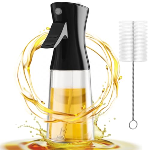 Ölsprüher für Speiseöl: Leaflai Ölsprüher für Speiseöl Glas - 180ml...