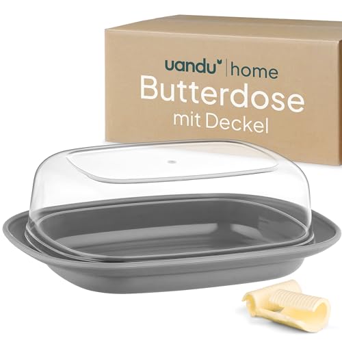 Beste Butterdose Platz 19: uandu Butterdose mit Deckel...