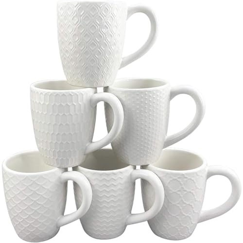 Beste Tassenset Platz 20: Hoikwo 380ml Kaffeetassen Set 6er,...