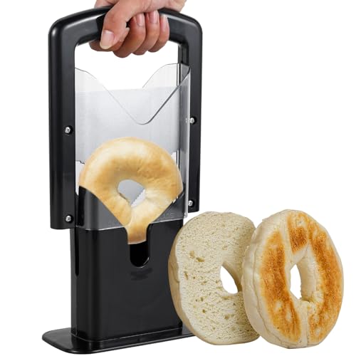 Beste Bagelschneider Platz 12: Bagel Slicer Edelstahl Bagel Cutter...