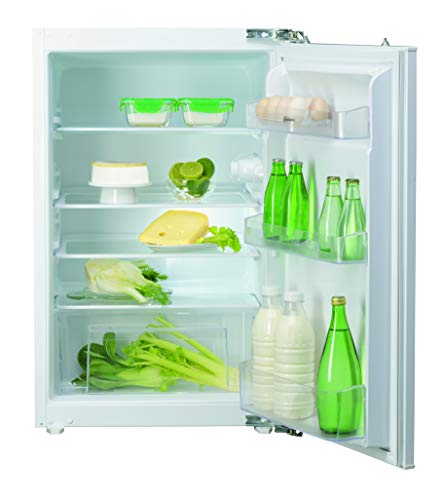 Beste Einbaukühlschränke: Bauknecht KSI 9VF2 Einbau-Kühlschrank (Nische 88) / Gesamtnutzinhalt: 131 Liter/ Abtauautomatik im Kühlteil / LED-Licht / Einfache Festtürmontage SETMO-QUICK, Weiß, Höhe: 87,5 cm