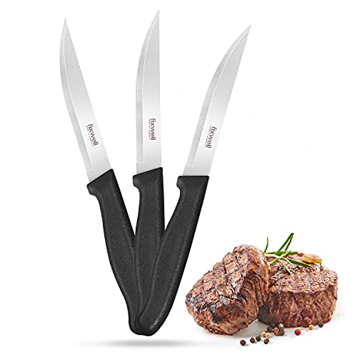 Steakmesser: Fixwell® Steakmesser, schwarz I sehr scharfes...