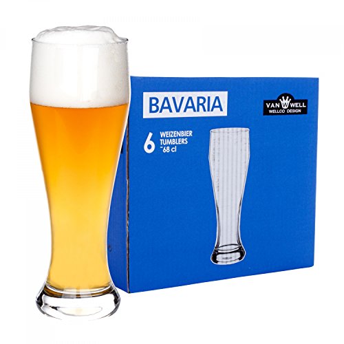Weizenbierglas Test: Van Well 6er Set Bavaria...