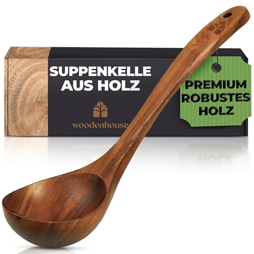 Schöpfkelle Tests & Sieger: Holz Suppenkelle mit langem Griff...
