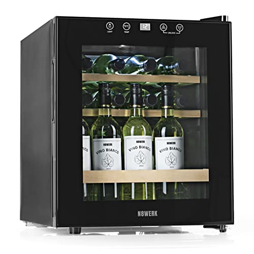 Weinkühlschrank: N8WERK Weinkühlschrank für bis zu 15 Flaschen...