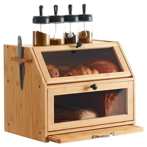 YOUDENOVA Brotkasten Bambus Eco Brotbox Brotkorb...