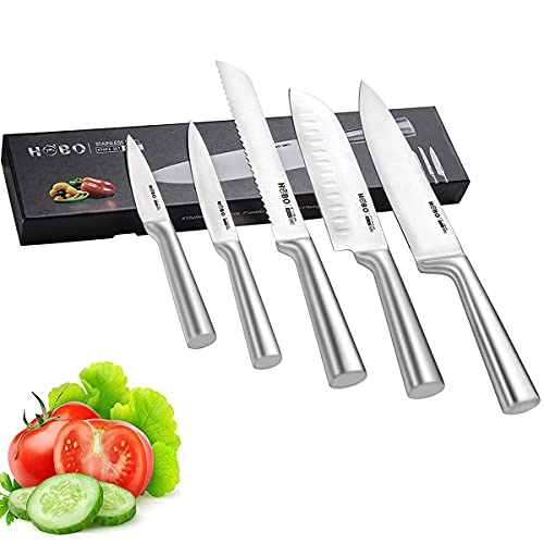 Messerset: HOBO Profi Messer Set 5 teilige, Küchenmesser Set...