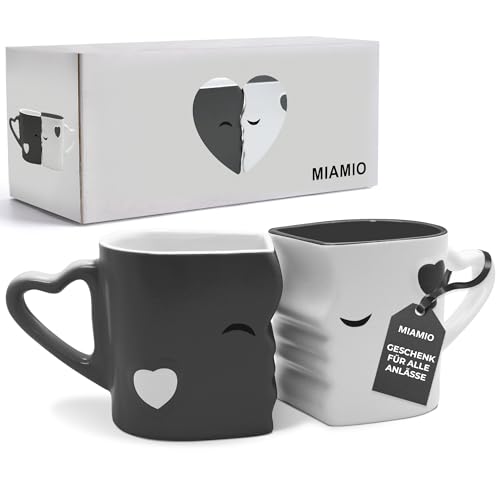 Tassenset: MIAMIO - Kaffeetassen/Küssende Tassen Set...
