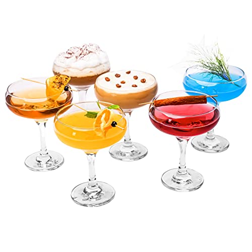 Beste Martini-Glas Platz 11: Cocktailgläser Set mit 6 Stück...