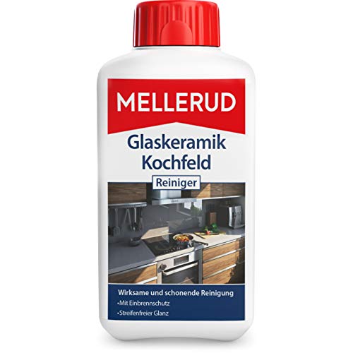 MELLERUD Glaskeramik Kochfeld Reiniger | 1 x 0,5 l | Effizientes Mittel zur Reinigung von Eingebranntem und Verschmutzungen