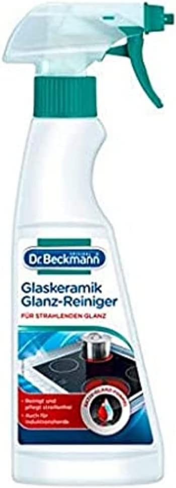 Dr. Beckmann Glaskeramik Glanz-Reiniger | Streifenfreie Reinigung und langanhaltendem Glanz des Kochfeldes | Für Glaskeramik- und Induktionsherde | 250 ml (1er Pack)