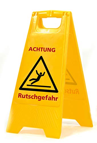 Rutschgefahr Warnschild: Sprintus Warnschild mit Schriftzug Rutschgefahr...