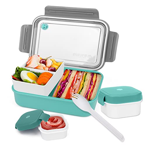 : MUJUZE Brotdose mit fächern,1400ML- Lunchbox...