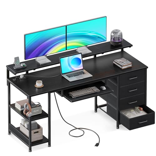 Büro Schreibtisch Tests & Sieger: ODK Schreibtisch mit 4 Schubladen,...