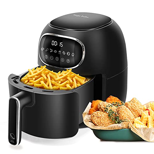 Taylor Swoden Joke - Heißluftfritteuse ohne Öl, 3 L, Heissluft Fritteusen mit 8 Programmen, Digitaler LED Touchscreen, Antihaftbeschichtung, Zeit und Temperatur einstellbar, BPA frei, 1300 W