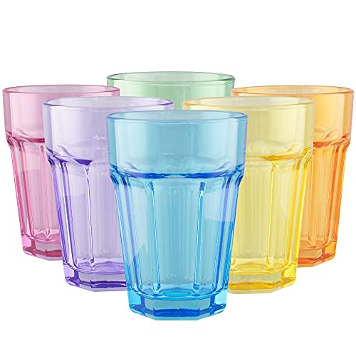 : TREND FOR HOME Rainbow Gläser set 6 Teilig Bunte...