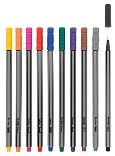 Beste Fineliner Platz 16: Idena 516113 - Fineliner im Etui,...