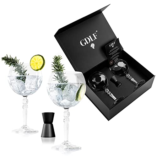 : GDLF® Gin-Gläser-Set aus hochwertigem Kristall -...