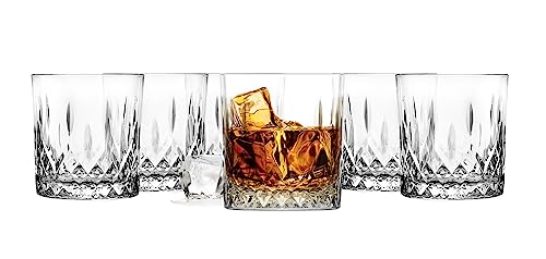 Whiskyglas: Glasmark KROSNO 1992 Whisky-Gläser Set Gin...