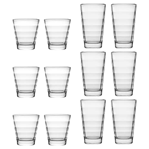 Wasserglas: LEONARDO HOME Onda Wasser-Gläser, 12 Stück (1er...