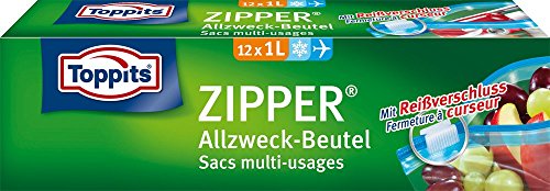 Gefrierbeutel: Toppits Zipper Allzweck-Beutel 1 Litre...