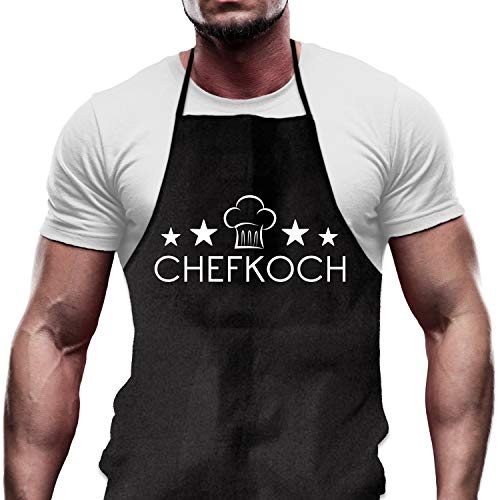 Kochschürze für Männer: Shirtoo Kochschürze CHEFKOCH - Lustiges Geschenk...