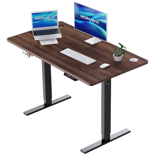 Designer Schreibtisch: HOMAVO Höhenverstellbarer Schreibtisch...