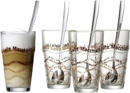Latte Macchiato Glas: Ritzenhoff & Breker Latte Macchiato Gläser-Set, 4...